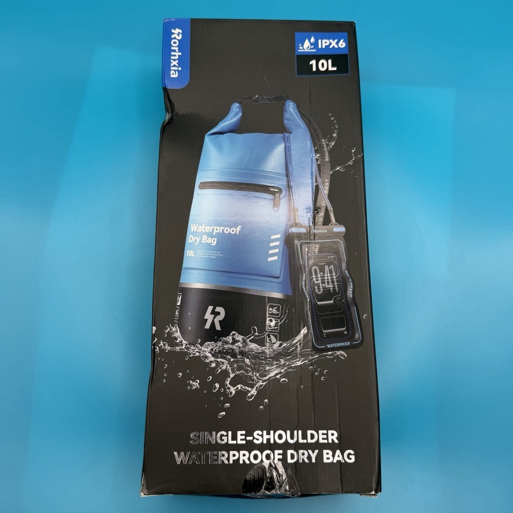 Rorhxia IPX6 10L Single Shoulder Waterproof Dry Bag